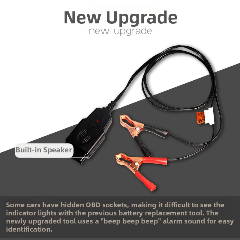 Lingxiang OBD Akkumulátorcserélő Eszköz – Folyamatos Tápellátás, Kikapcsolás Utáni Memória, Akkumulátor Csere Detektálás