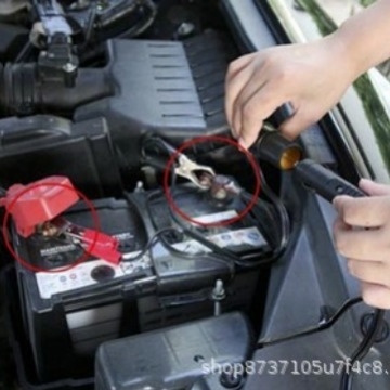 Clema pentru baterie auto — cupru pur, universală, clemă mare, cablu de pornire