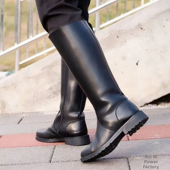 Kožené čižmy pre mužov (hovädzí nubuk; etnický štýl; rytier čižmy)