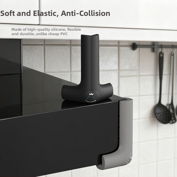 Silikónový ochranný roh do kuchyne – pravouhlý tvar, ochrana proti nárazu pre skrinky a spotrebiče