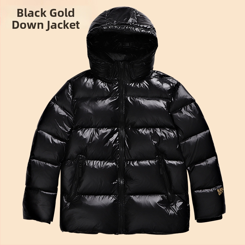 Unisex krátka prešívaná bunda s kapucňou, minimalistický štýl (Down fill weight: 150 g; Down content: 86-90%; Loft: 850; Filling: White Duck Down; Cold protection: Extreme (-50℃ to -20℃))