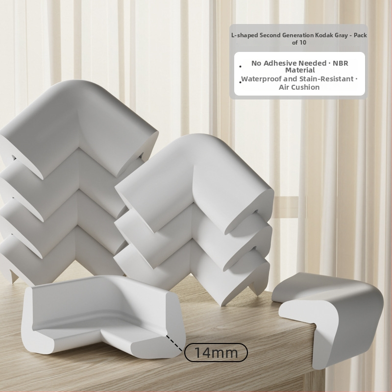 Shield Dad Dieťa stôl roh ochranný roh - Pravouhlý, proti kolíziám, balenie 100 kusov