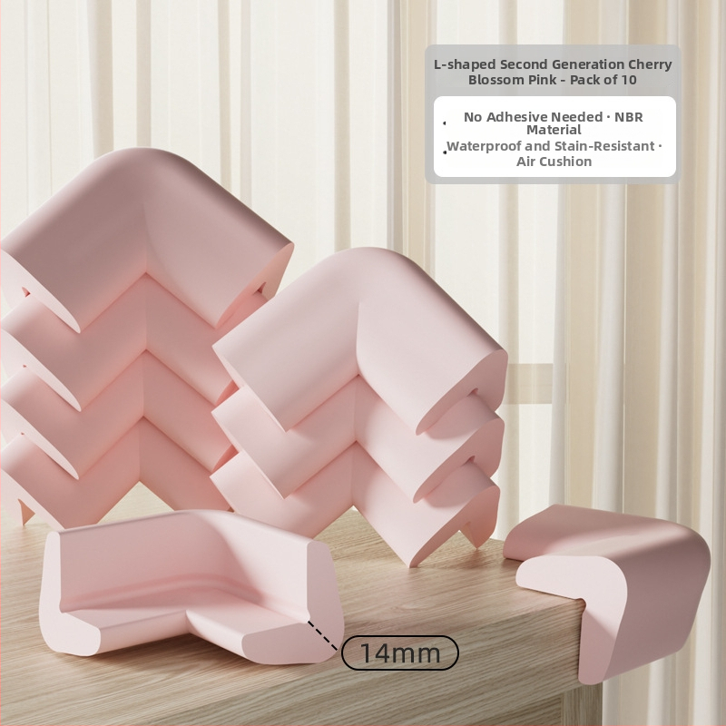 Shield Dad Dieťa stôl roh ochranný roh - Pravouhlý, proti kolíziám, balenie 100 kusov