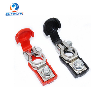 Terminal pentru baterie auto, tip ștanțare-tractare (D2-Iron; fier galvanizat; 87 g; ștanțare; baterie auto)