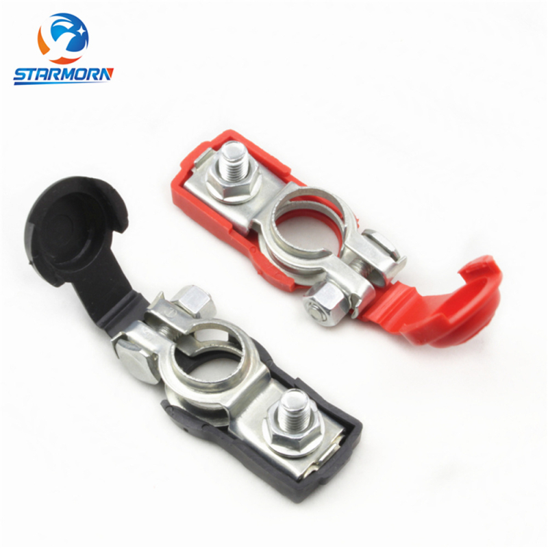 Terminal pentru baterie auto, tip ștanțare-tractare (D2-Iron; fier galvanizat; 87 g; ștanțare; baterie auto)