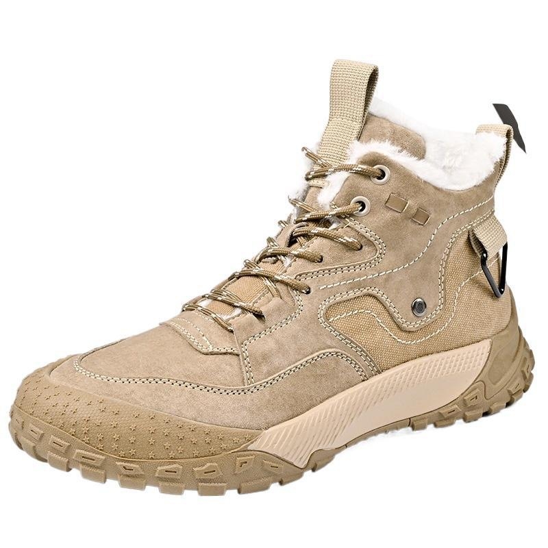 Pánske zimné čižmy Martin s fleecovou výstelkou, vrchná časť z velúru, gumová podrážka, slip-on