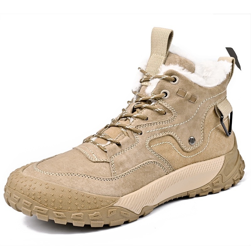 Pánske zimné čižmy Martin s fleecovou výstelkou, vrchná časť z velúru, gumová podrážka, slip-on