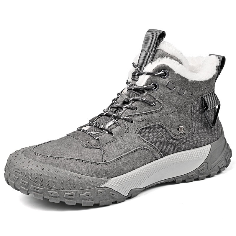 Pánske zimné čižmy Martin s fleecovou výstelkou, vrchná časť z velúru, gumová podrážka, slip-on