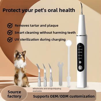Ultrazvukový čistič zubov pre domáce zvieratá - ABS+316 nerezová oceľ, odstraňuje zubný kameň, bieli zuby, odstraňuje škvrny, starostlivosť o ďasná
