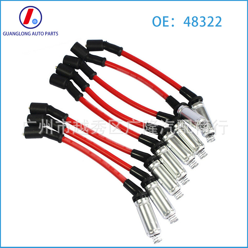 Vysokonapäťový vodič zapaľovania pre GM Chevrolet, model M8-48322, sada, značka gl, hmotnosť 650 g