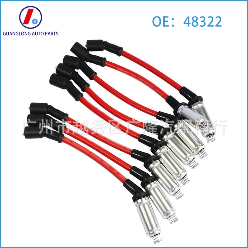 Vysokonapäťový vodič zapaľovania pre GM Chevrolet, model M8-48322, sada, značka gl, hmotnosť 650 g