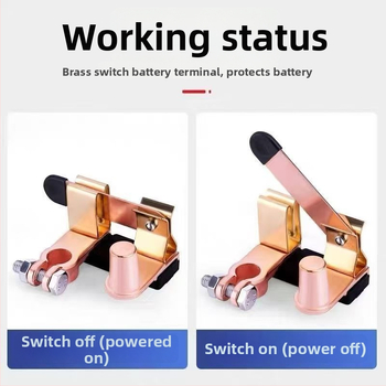 Hlavný vypínač odpojenia záporného pólu batérie pre nákladné vozidlo – nožový vypínač z čistého medi