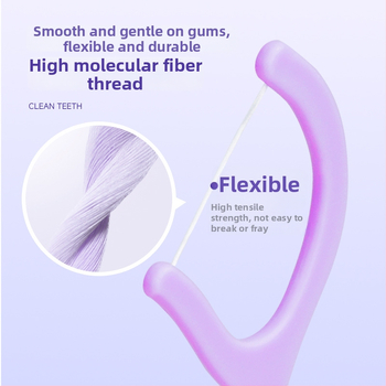 Dentálny niť Jian – ovocná príchuť, plastový materiál, jednorázová, 30–50 kusov v balení
