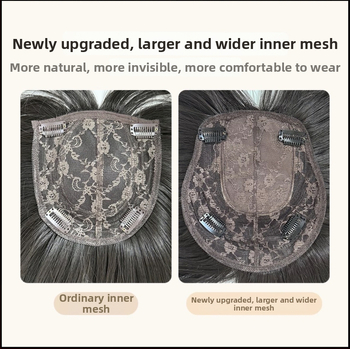 Parochňa pre ženy s dlhými kučeravými vlasmi a rovnými ofinkami, mechanické spracovanie, materiál: domáci hodváb, model 502