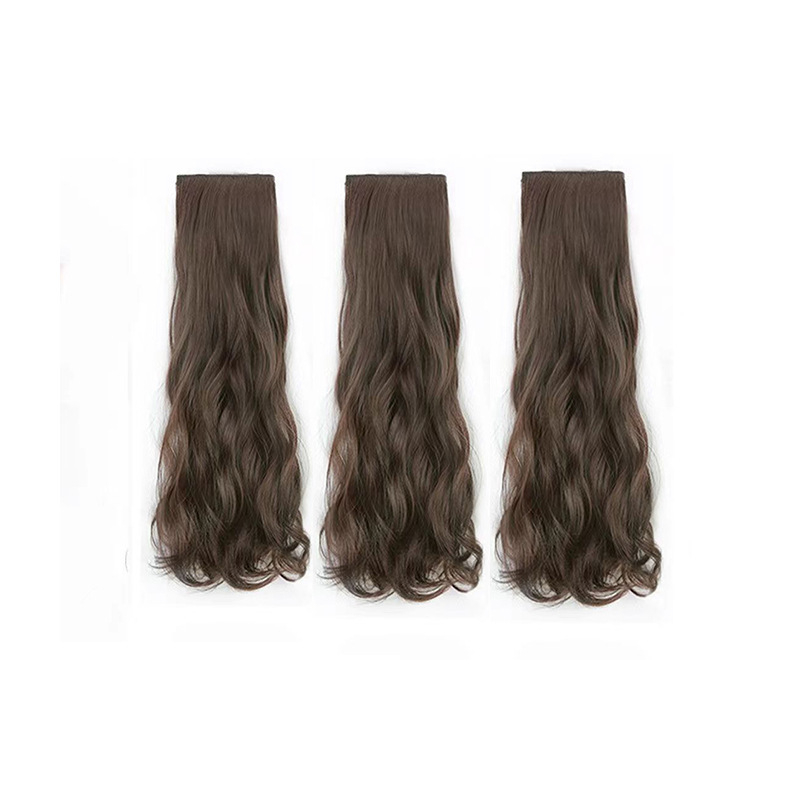 Ľahká trojdielna kučeravá predlžovacia časť vlasov pre parochu — neviditeľné uchytenie, objem, pripravené na ohon