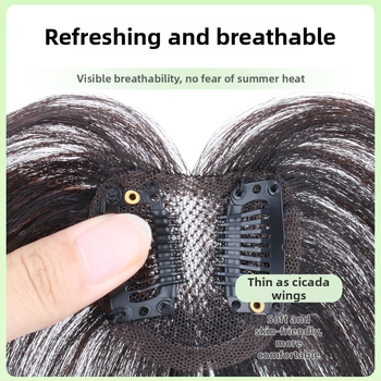 Parukos dalis iš tikrų plaukų, širdies formos, pusiau rankų audinys, tiesūs plaukai, dažoma