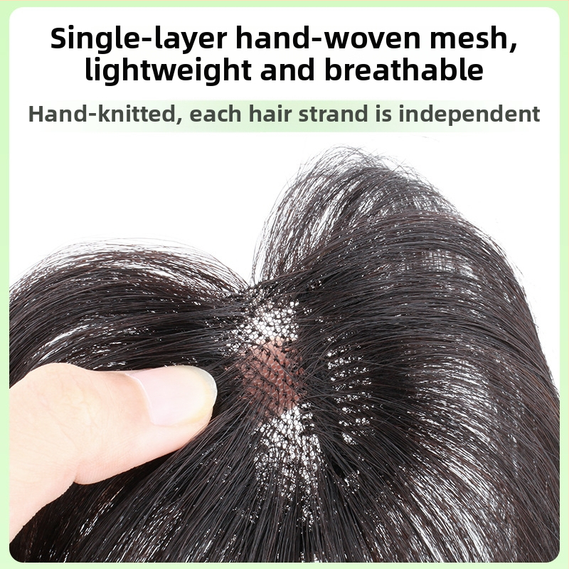 Parukos dalis iš tikrų plaukų, širdies formos, pusiau rankų audinys, tiesūs plaukai, dažoma