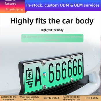 Tesla Model Y и Model 3 рамка за номера - пластмасова, с възможност за персонализиране, автомобилен аксесоар