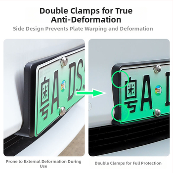 Tesla Model Y и Model 3 рамка за номера - пластмасова, с възможност за персонализиране, автомобилен аксесоар