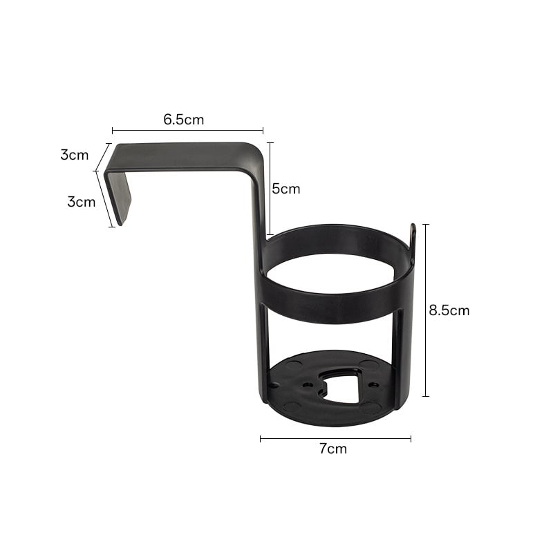 Φορητή θήκη ποτηριού αυτοκινήτου, Υλικό PP, Κρεμάμενο στην πόρτα, Αποθήκευση, Απλό στυλ