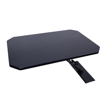 CHONGTENG Stolík do batožinového priestoru auta – drevený, zapínanie na klik, zloženie, demontáž, rotácia