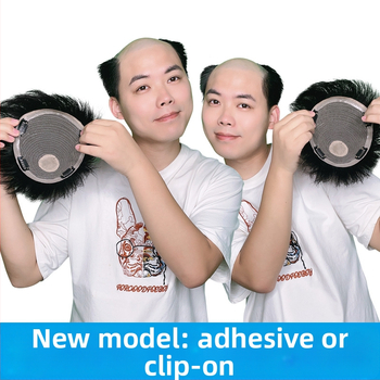 Parochňa z pravých vlasov s mechanickým upevňovacím systémom a lepiacim klipom; krátka dĺžka; vhodná pre všetky odtiene pleti; nie je vhodná pre horúce farbenie