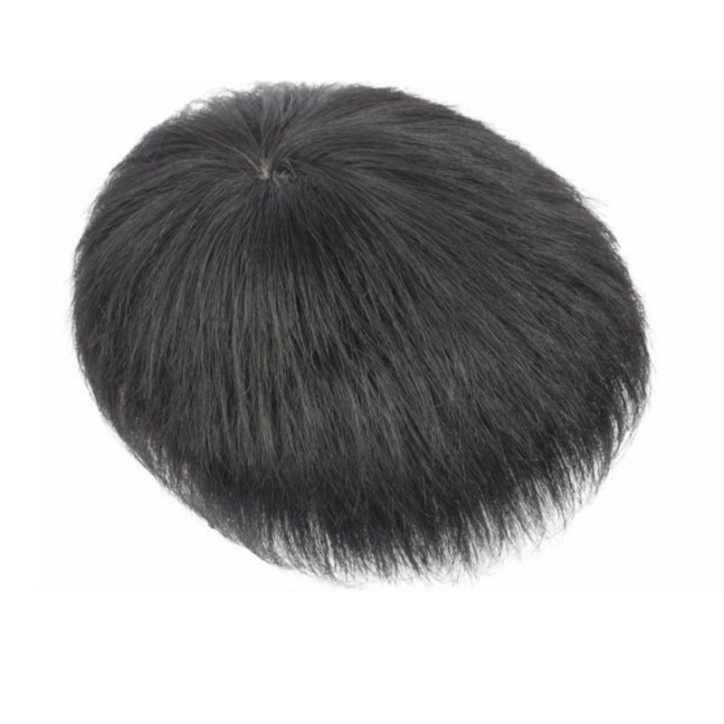 Parochňa z pravých vlasov s mechanickým upevňovacím systémom a lepiacim klipom; krátka dĺžka; vhodná pre všetky odtiene pleti; nie je vhodná pre horúce farbenie