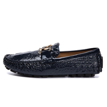 Pánske casual slip-on loafery – okrúhla špička, plochá päta, gumová podrážka, horný materiál: Super Fiber