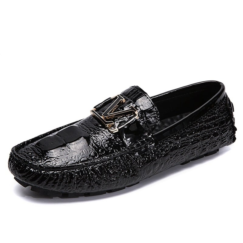 Pánske casual slip-on loafery – okrúhla špička, plochá päta, gumová podrážka, horný materiál: Super Fiber