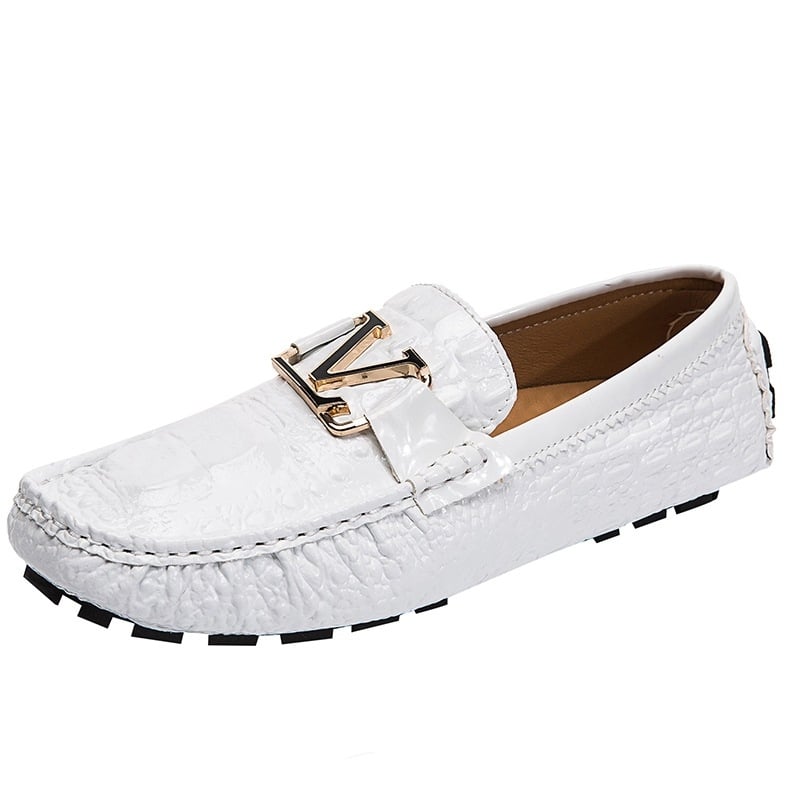 Pánske casual slip-on loafery – okrúhla špička, plochá päta, gumová podrážka, horný materiál: Super Fiber
