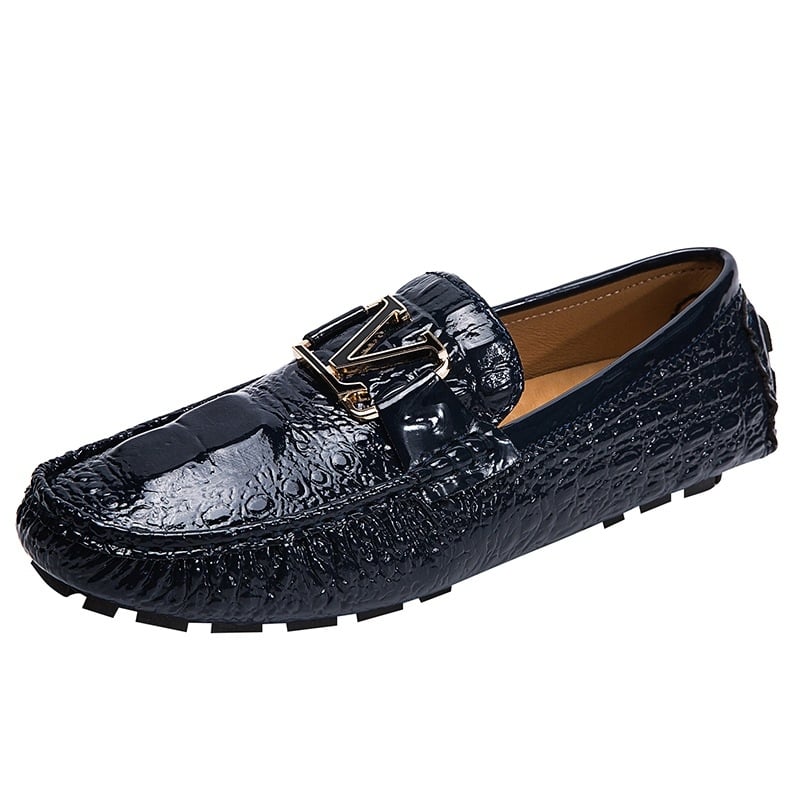 Pánske casual slip-on loafery – okrúhla špička, plochá päta, gumová podrážka, horný materiál: Super Fiber