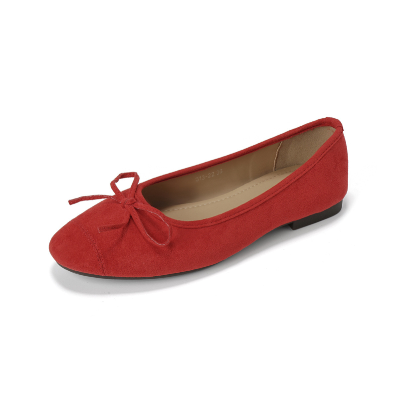 Power Girl női lapos cipő masnival, kerek orrú, velúr felsőrész, gumi talp, alacsony sarok 1–3 cm