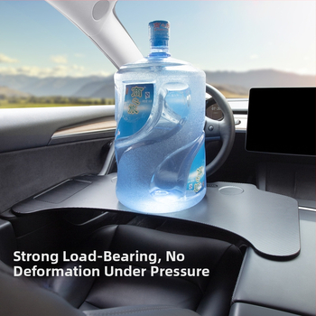 Tesla Model Y/3 Skladacia plastová jedálenská tácka do auta pre vodiča a spolujazdca, kompatibilná s Tesla Model Y/3