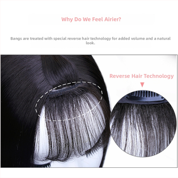 Syntetická parochňa na zakrytie šedivých vlasov, priedušná 3D ofina, stredne dlhé vlasy, model P16005/G02, vlákno odolné voči teplu, nie je vhodné pre horúce farbenie