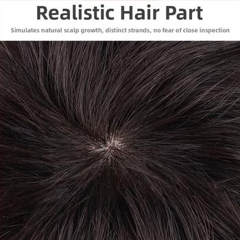 Parochňa z pravých ľudských vlasov, úplné prekrytie hlavy, krátke kučeravé vlasy, pre ženy stredného a staršieho veku, farbenie možné.