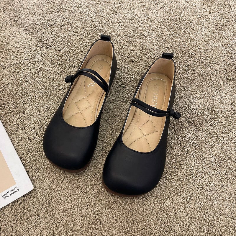 Pantofi dama plat, partea superioară din microfibră, vârf rotund, talpă din cauciuc, slip-on, talpă joasă