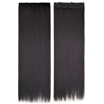 Egy darabos paróka – egyenes vágás, 5 csattal, modell 5S, hőálló rost, mechanikus gyártás