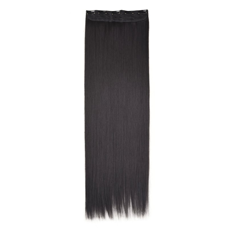 Egy darabos paróka – egyenes vágás, 5 csattal, modell 5S, hőálló rost, mechanikus gyártás