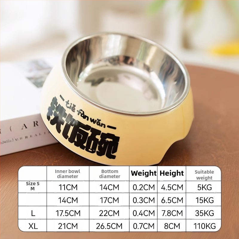 Hippie dog μπολ κατοικίδιων από ανοξείδωτο ατσάλι, σειρά 201, για σκύλους και γάτες.