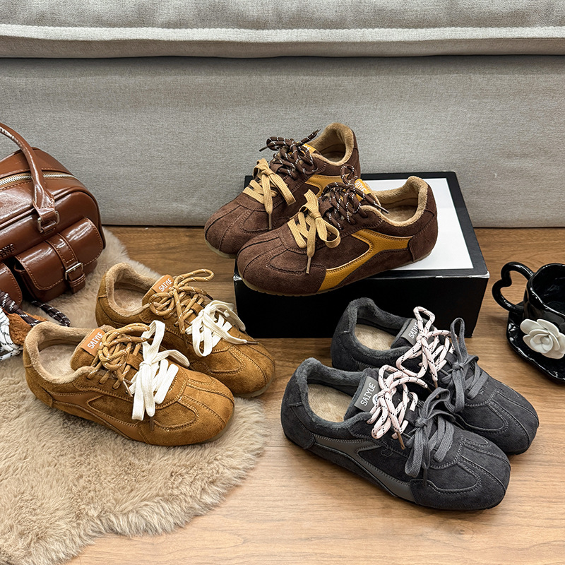 Qiaofeifei Ženske sportske tenisice (gornji materijal: mikrovlakno; zaobljeni vrh: okrugli; peta: srednja 3-5 cm; vezanje na špage; gumeni potplat)