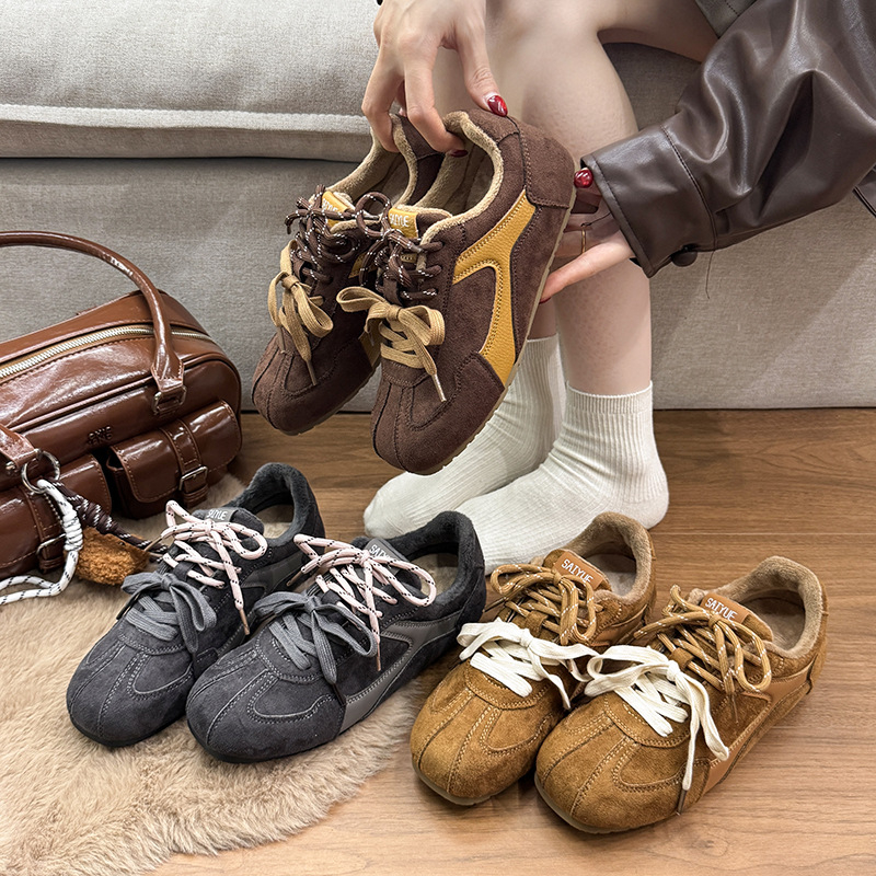 Qiaofeifei Ženske sportske tenisice (gornji materijal: mikrovlakno; zaobljeni vrh: okrugli; peta: srednja 3-5 cm; vezanje na špage; gumeni potplat)