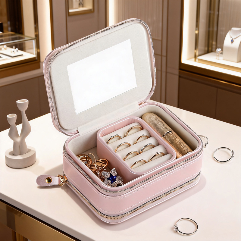 Kutija za nakit Casegrace sp01167, koža, korejski stil