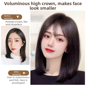 Tikrie plaukų gabalai moterims, tiesūs, mechaninis apdorojimas, be dažymo ir be perm