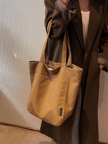 Texturált, hétköznapi retro vászon tote táska nőknek, nagy kapacitású, 2025-ös új modell, vállon hordható