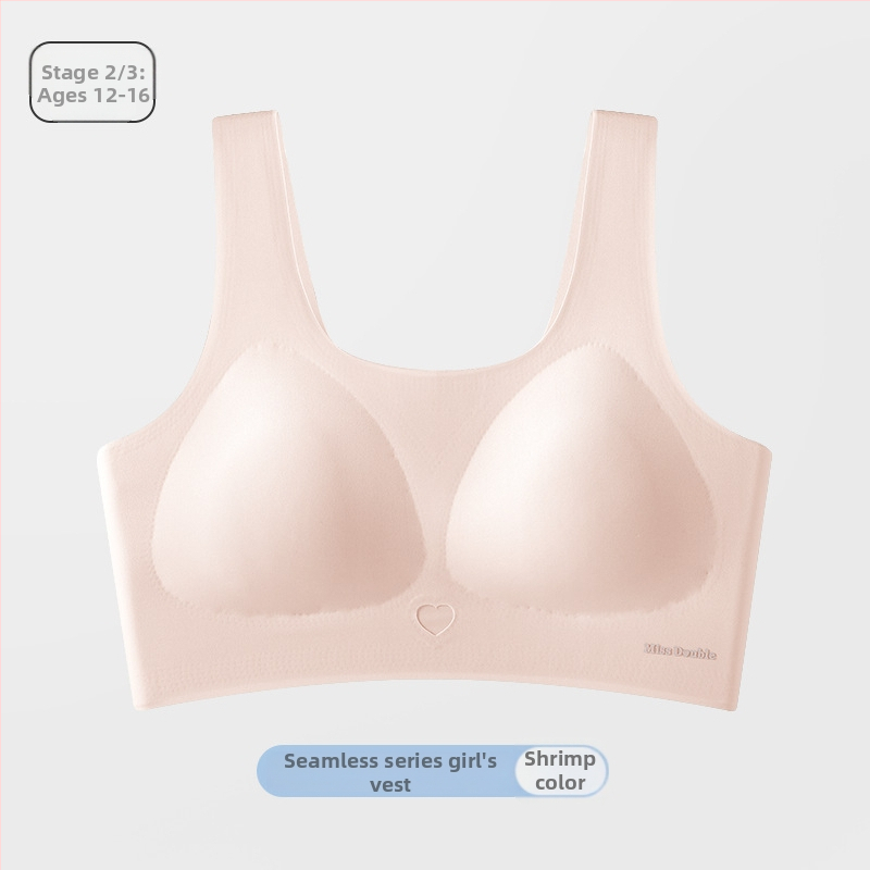 Vestový štýl bez podprsenky pre tínedžerky, bezšvové trojuholníkové košíčky, priedušný Ice Silk nylon