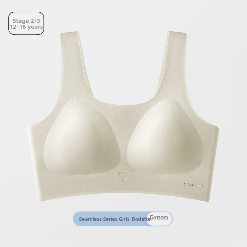 Vestový štýl bez podprsenky pre tínedžerky, bezšvové trojuholníkové košíčky, priedušný Ice Silk nylon