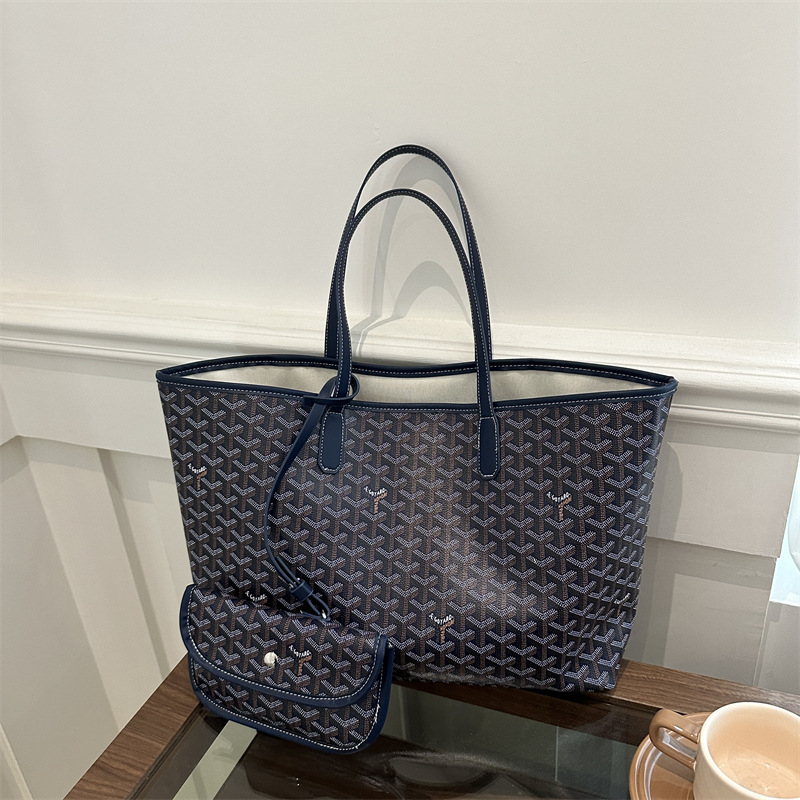 PU Tote чанта със цип, уличен стил, есен 2024