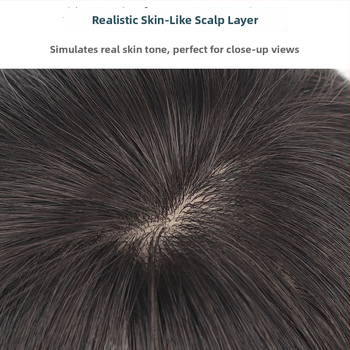 Paruka z pravých ľudských vlasov, rovné pramene vlasov, Gold Wire 711, farbenie možné, pre ženy