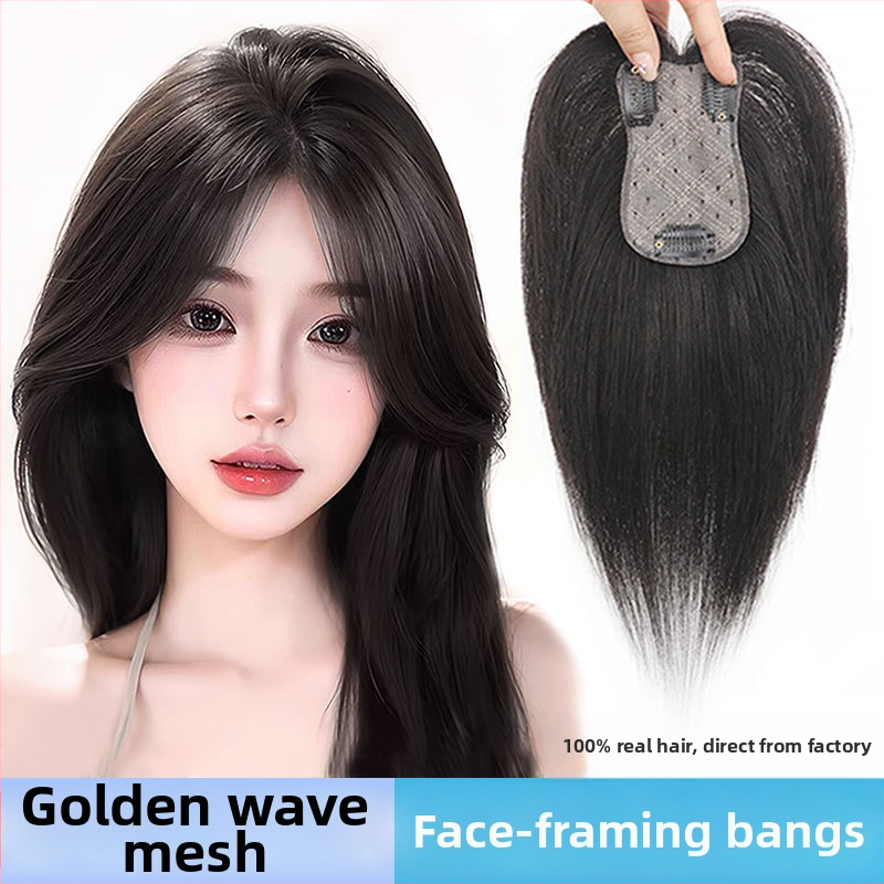 Paruka z pravých ľudských vlasov, rovné pramene vlasov, Gold Wire 711, farbenie možné, pre ženy