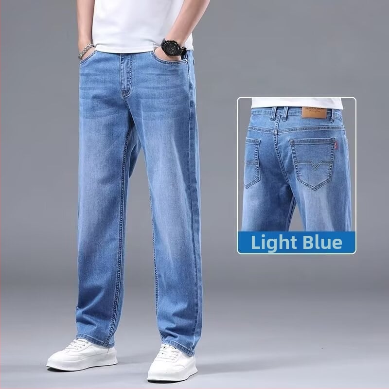 Džínové nohavice s rovnym strihom – stredný pás, stredná elasticita, mestský štýl, jeseň-zima 2025